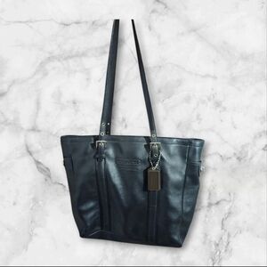 Coach Black Leather Shoulder Bag 12L X 15W As Is Final Sale